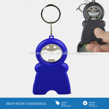 metal beer opener chains keychain light