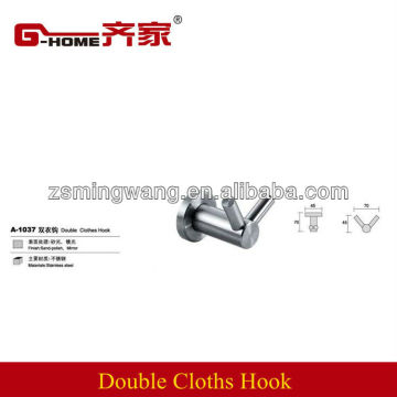 Double clothes robe hook SUS304 stainless steel clothes hooks