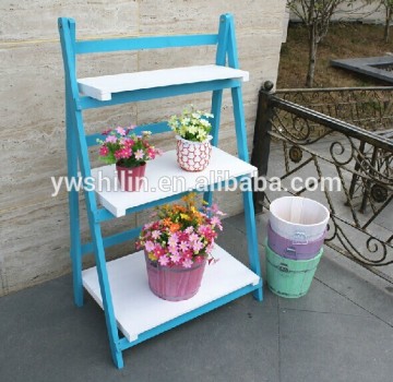 wooden folding flower stands / wooden collapsible flower pot stands / wooden flower bucket stands / wooden church flower stands