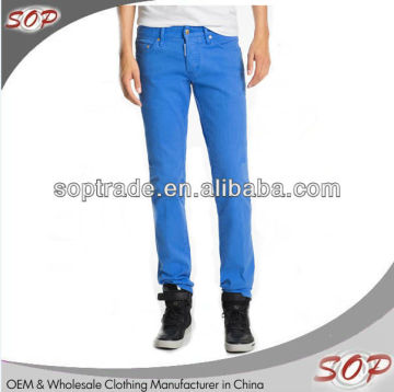 Male apparel pants stretch straight washed denim jeans mens skinny jeans