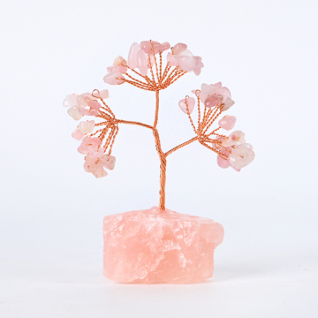 Raw Quartz Gemstone Healing Money Tree