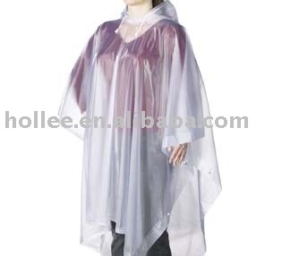 pvc 0.15mm clear rain poncho