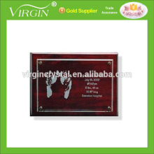 Fantastic wood plaque, wood plate with baby footprint for baby shower gift