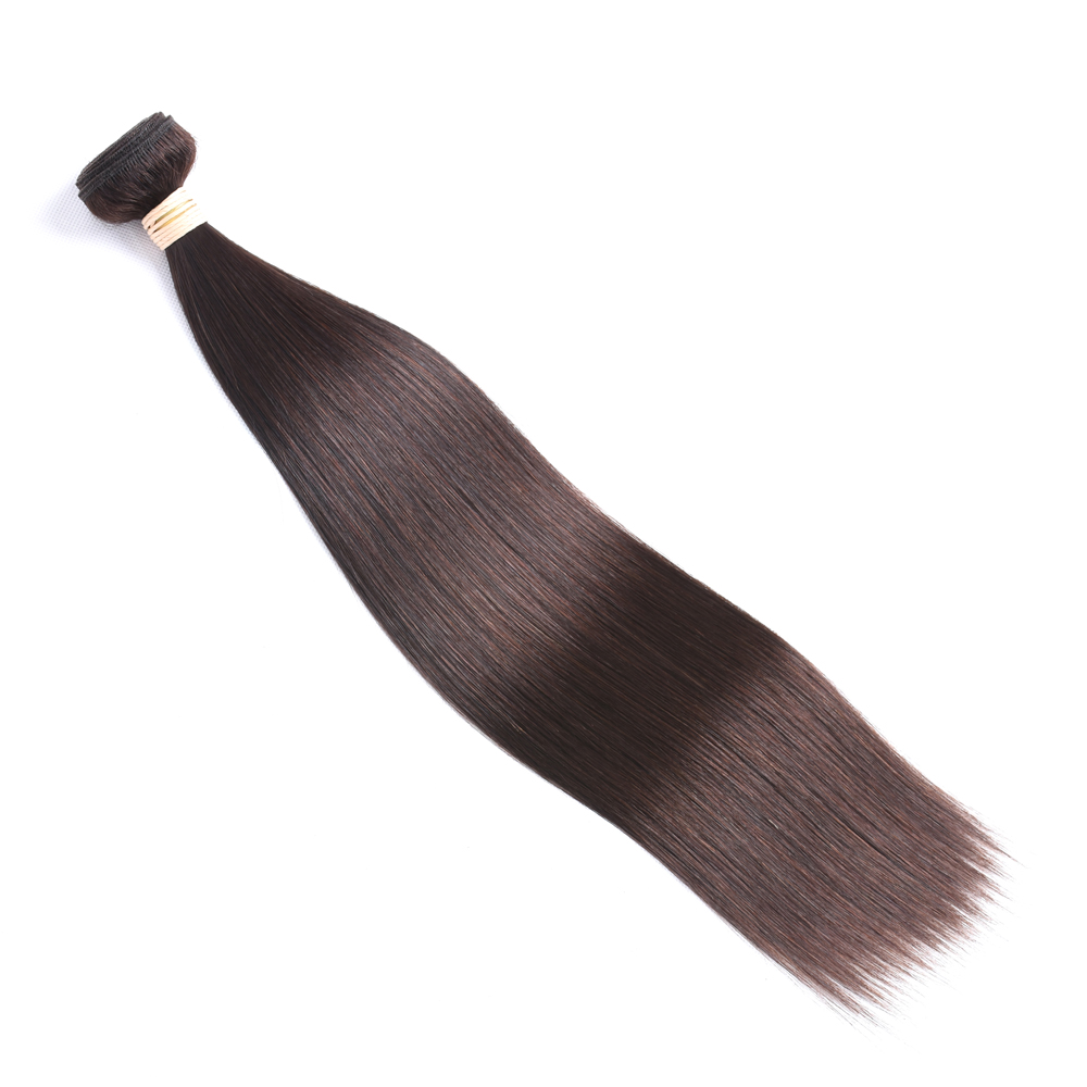 10A Cheap 2# And 4# Brown Hair Bundles No Tangle No Shed Very Soft , 10-30 Inch Brown Color 100% Brazilian Human Hair