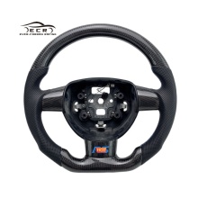 Ever-Carbon Racing ECR New Design Perforated Leather Carbon Fiber Steering Wheel for Ford Focus