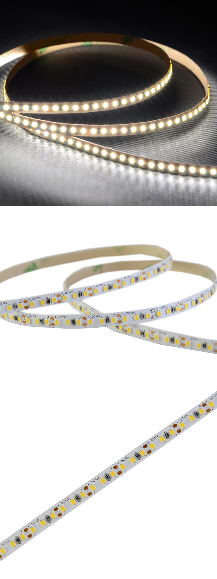 Super slim LED light 5mm Wide 12V Warm white Ra90 LED strip