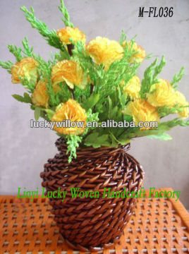Let's buy a Antique Wicker Vase &flowe basket to decorate our home
