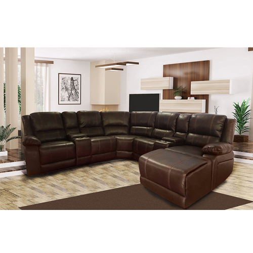 High Quality Solid Wood Electric Corner Reclining Sofa