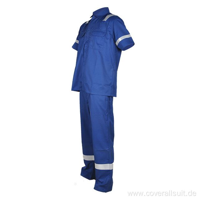 fire retardant cotton work coveralls short sleeve