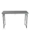 4 feet hollow blowing plastic folding table