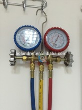 Air conditioning and Refrigerant Pressure Manifold Guage With Sight Glass