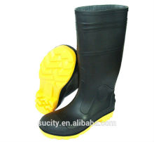 black men rubber acids resistant safety boot
