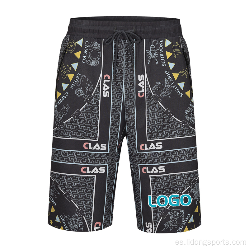 Pantalones cortos de entrenamiento de verano pantalones cortos de deportes personalizados