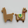 Cartone animato Kawaii Mini Alpaca a forma di conchiglia per telefono fai da te Ornamenti perline Charms Decorazione giocattolo fatta a mano per bambini