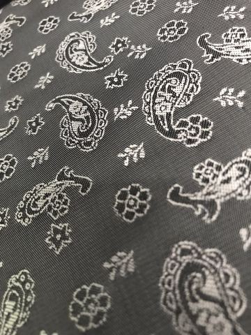 Gray Flower Water Drop Jacquard Lining