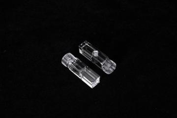 Frit-fused Micro quartz cuvettes with screw cap