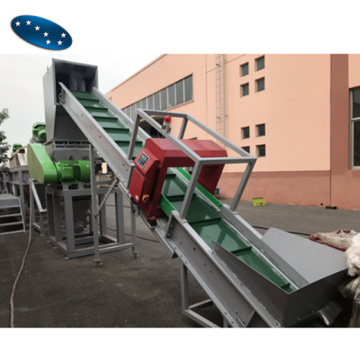 PET bottle crushing washing recycling machine line