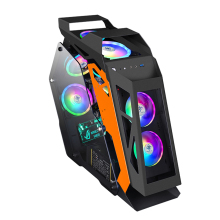 RGB Tempered Glass Mid Tower PC Case for Gaming
