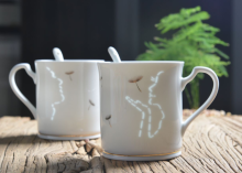 ceramic  pair  mugs