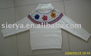 girl knitted pullover sweater