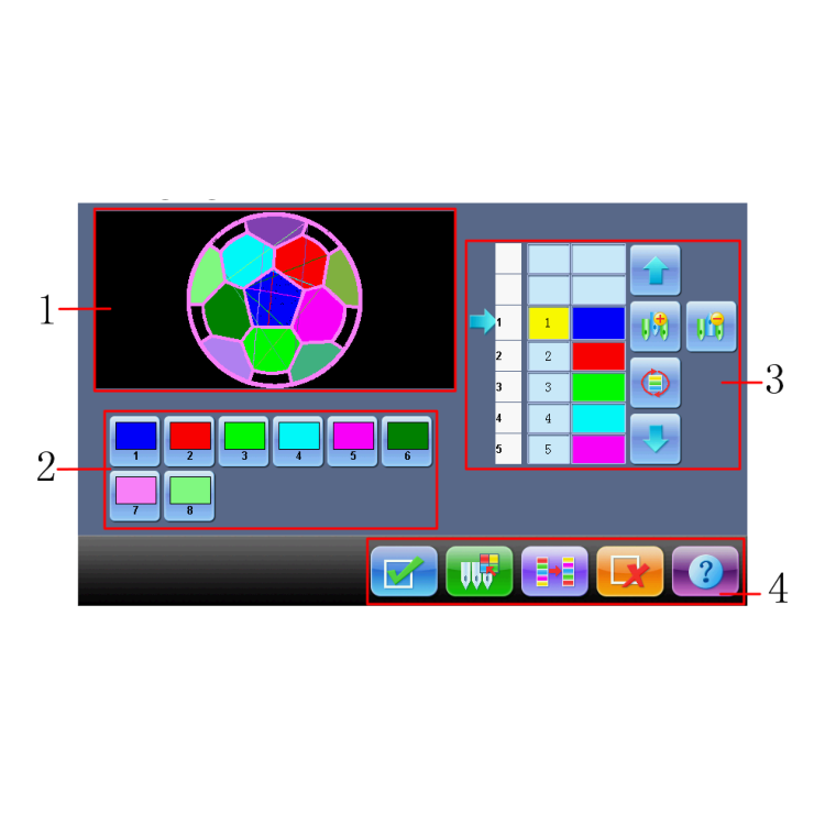 Dahao 285A Embroidery Software operating system