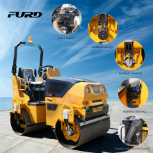 New Cheap 2.5 Ton Manual Ride on Hydraulic diesel Double Drum Asphalt Vibratory Road Roller Compactor Price