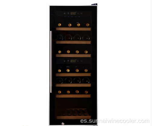 Vino eléctrico de refrigerador de vino de doble zona