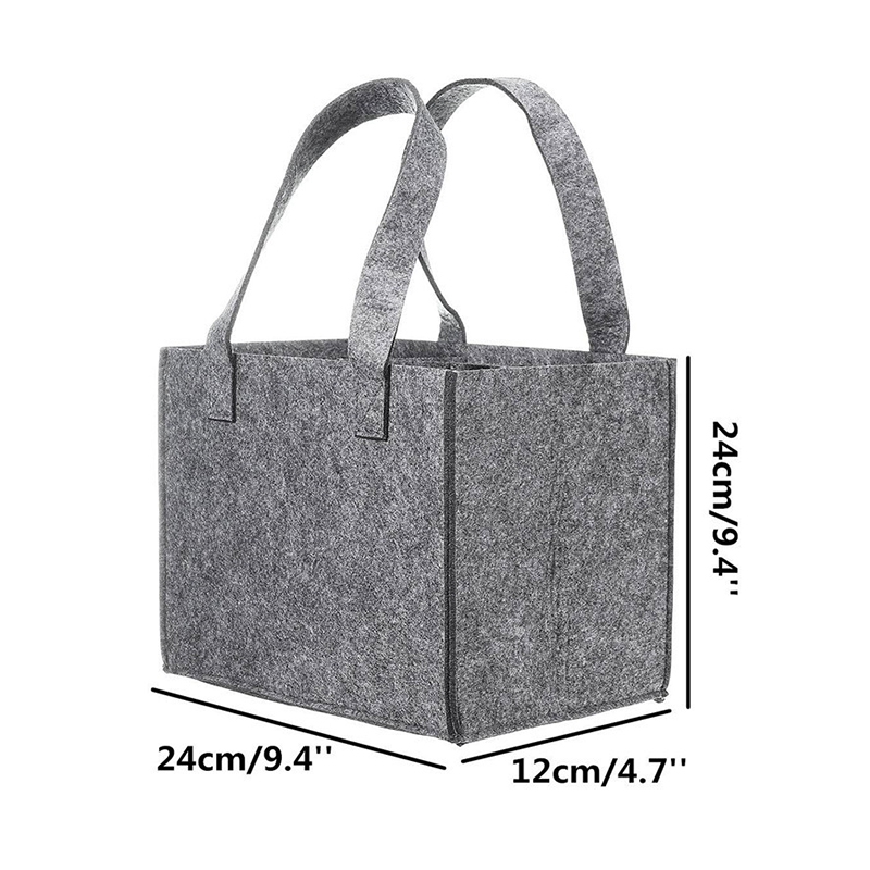 6 Bottles Felt Wine Bottle Bag Handbag Christmas Wine Tote Gift Bag Diaper Storage Organizer