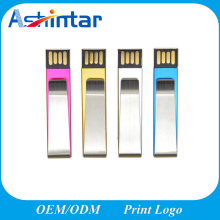 Metal Clip USB Flash Disk Mini USB Pendrive Waterproof USB Stick