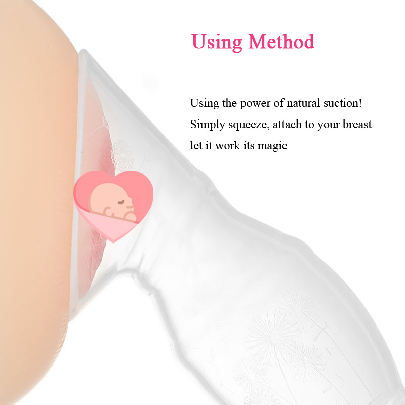 Lid Reusable Easy Saver Baby Suction Feeding Oem Collector Manual Silicone Milk Breast Pump