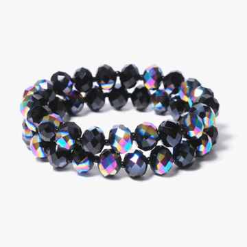 Charming colored crystals strands bracelet fashion style