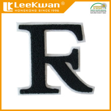 F letter chenille logo patch