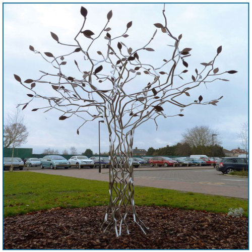 Large Garden Stainless Steel Tree Sculpture
