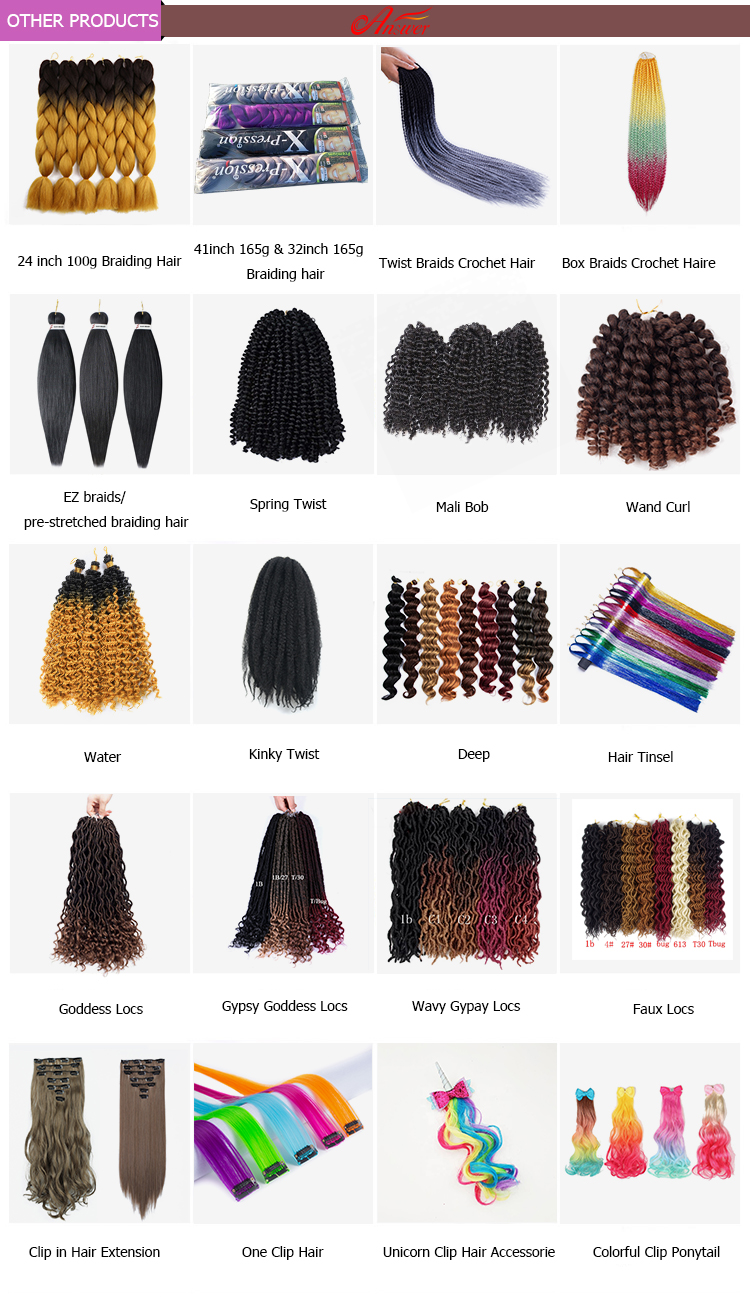 24inch 100g Synthetic Braiding Hair Jumbo Braids 24 Inch Synthetic High Temperature expression Crochet Wholesale Braiding Hair