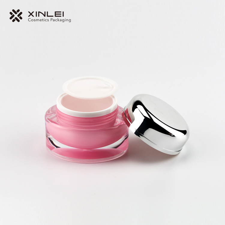 Ellipse Shape Cosmetic Acrylic Packaging