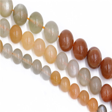 Wholesale Factory Price High Polished Rainbow Moonstone Loose Beads