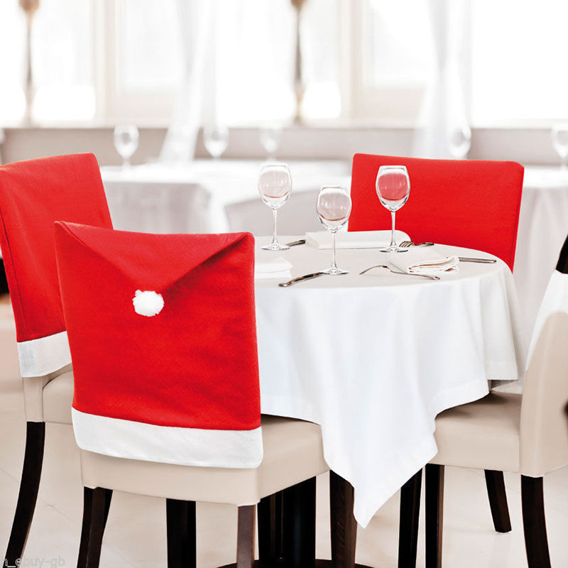 1PC Non-woven Chair Cover Christmas Decoration for Home Table Dinner Chair Back Decor New Year Party Supplies Xmas Navidad 2021