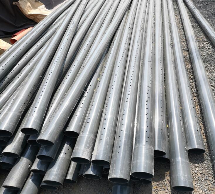 PVC pipe with hole for irrigation ,/ PVC drainage pipe with hole