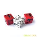 Vente chaude 6 côtés Dice Dice fait à la main de la gravure personnalisée DICE DICE POUR GAME BOARD