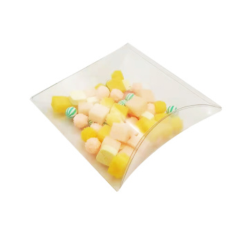 Acetate Platic Packaging Clear Favor Pillow Folding Box