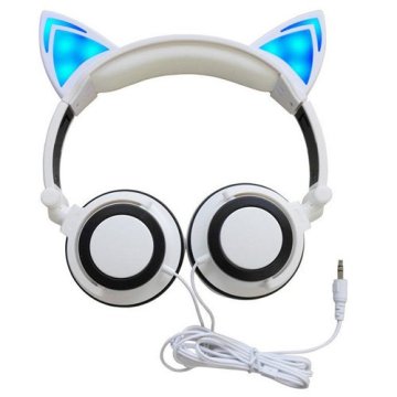 Kids comfort headphone with cat ear speakers