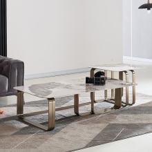 living center table italian luxury coffee golden set