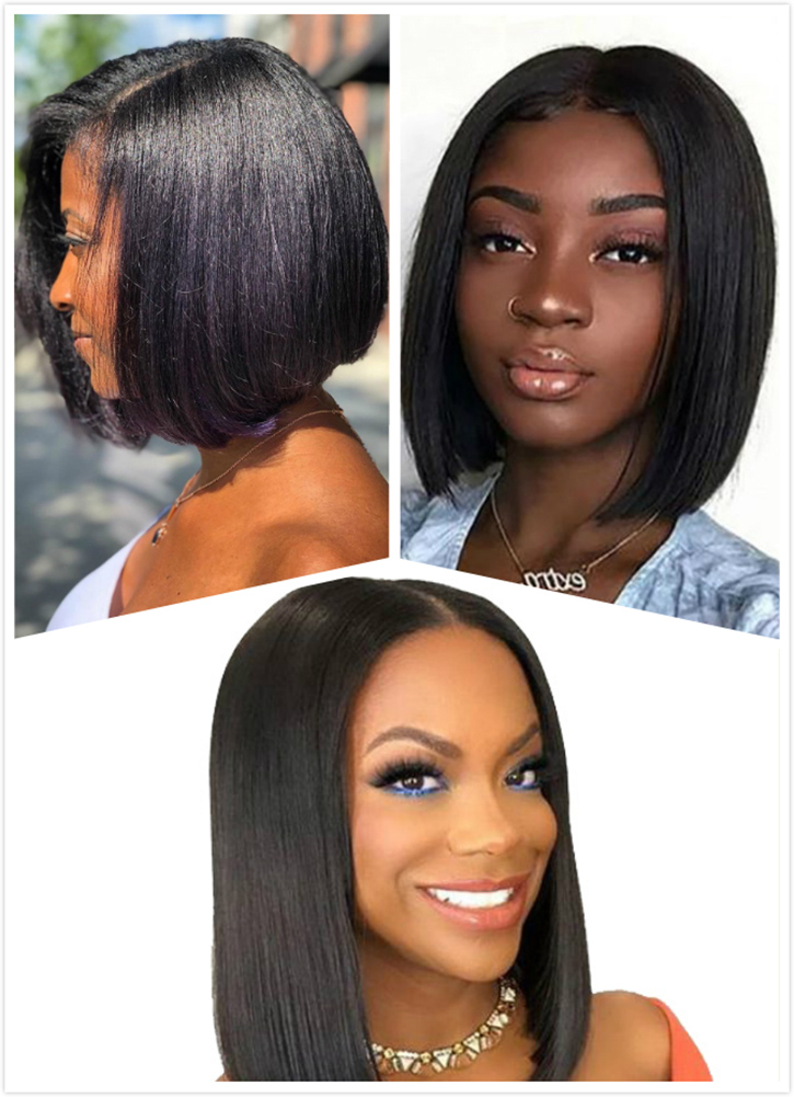 Straight Bob Wigs Human Hair Hd Full Lace Front Wig Cheap Peruvian Natural Virgin Human Hair Transparent Lace Frontal Wig Vendor