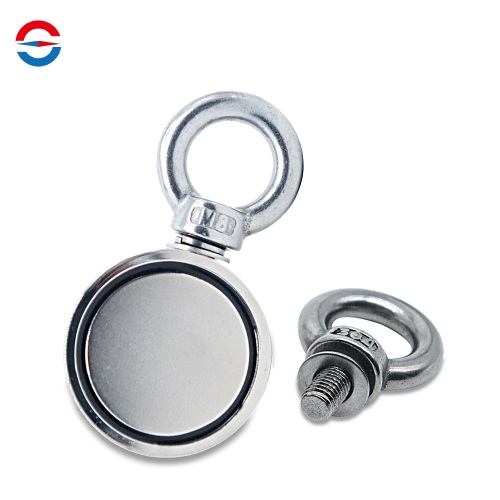 Fishing Magnet Double Sided Neodymium Magnets with Eyebolt