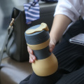 Atacado BPA Livre À Prova de Vazamento de Silicone Dobrável Café Caneca de Viagem 500 ML