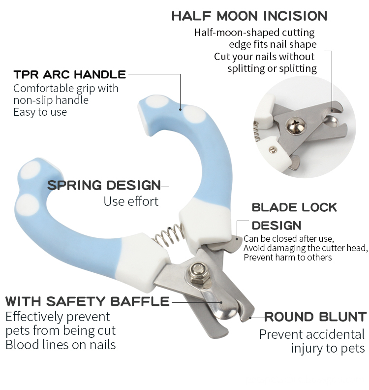 Factory Wholesale High Quality Cat Nail Cutter Pet Dog Nail Clipper With Safety Guard