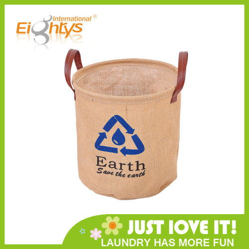 Earth Laundry Jute Round Basket