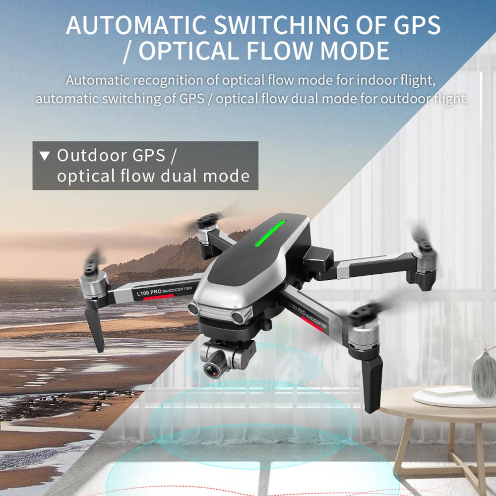 L109 PRO GPS Drone With 2-axis Gimbal Anti-shake Selfstabilizing Wifi FPV 4K Camera Brushless Quadcopter VS SG906 PRO F11 ZEN K1