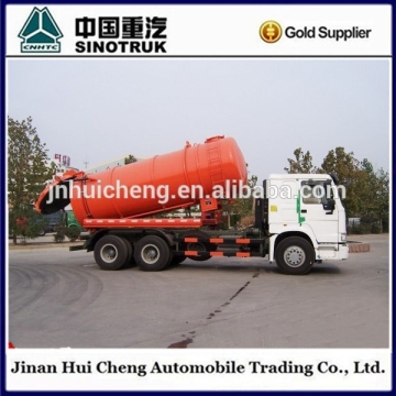 Sinotruk howo 18m3 vacuum tank suction tanker truck