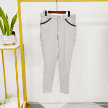 Culottes de compétition équine des hommes gris pour le cavalier